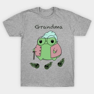 Granny Froggy with Tadpoles T-Shirt